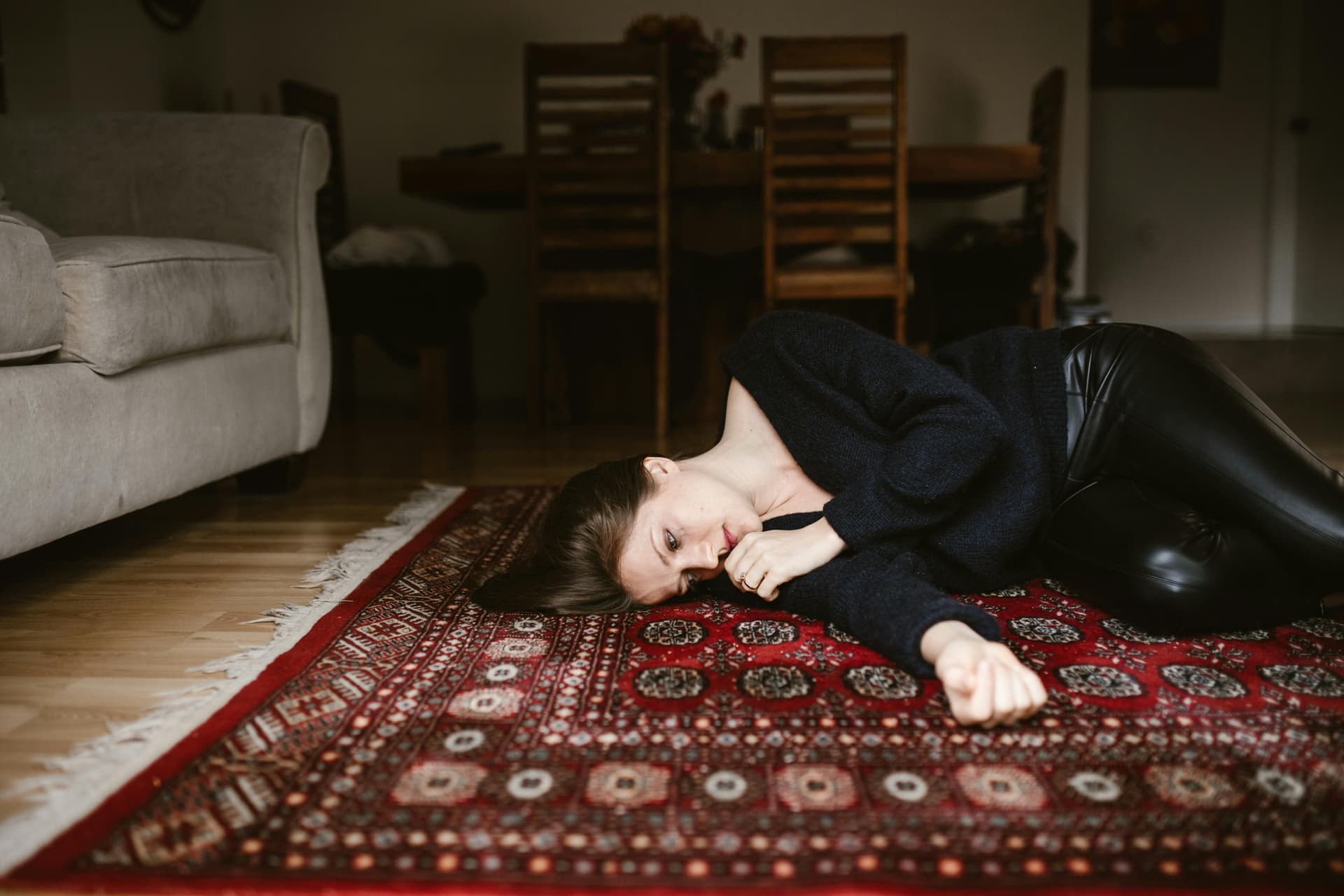 a depressed woman